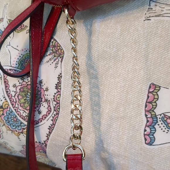 Michael Kors Red Saffiano Leather Jet Set Camera Crossbody Bag - Picture 6 of 6